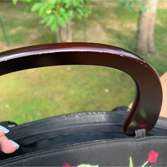 Y2K Vintage Floral Embroidered Bag - Picture 6 of 14